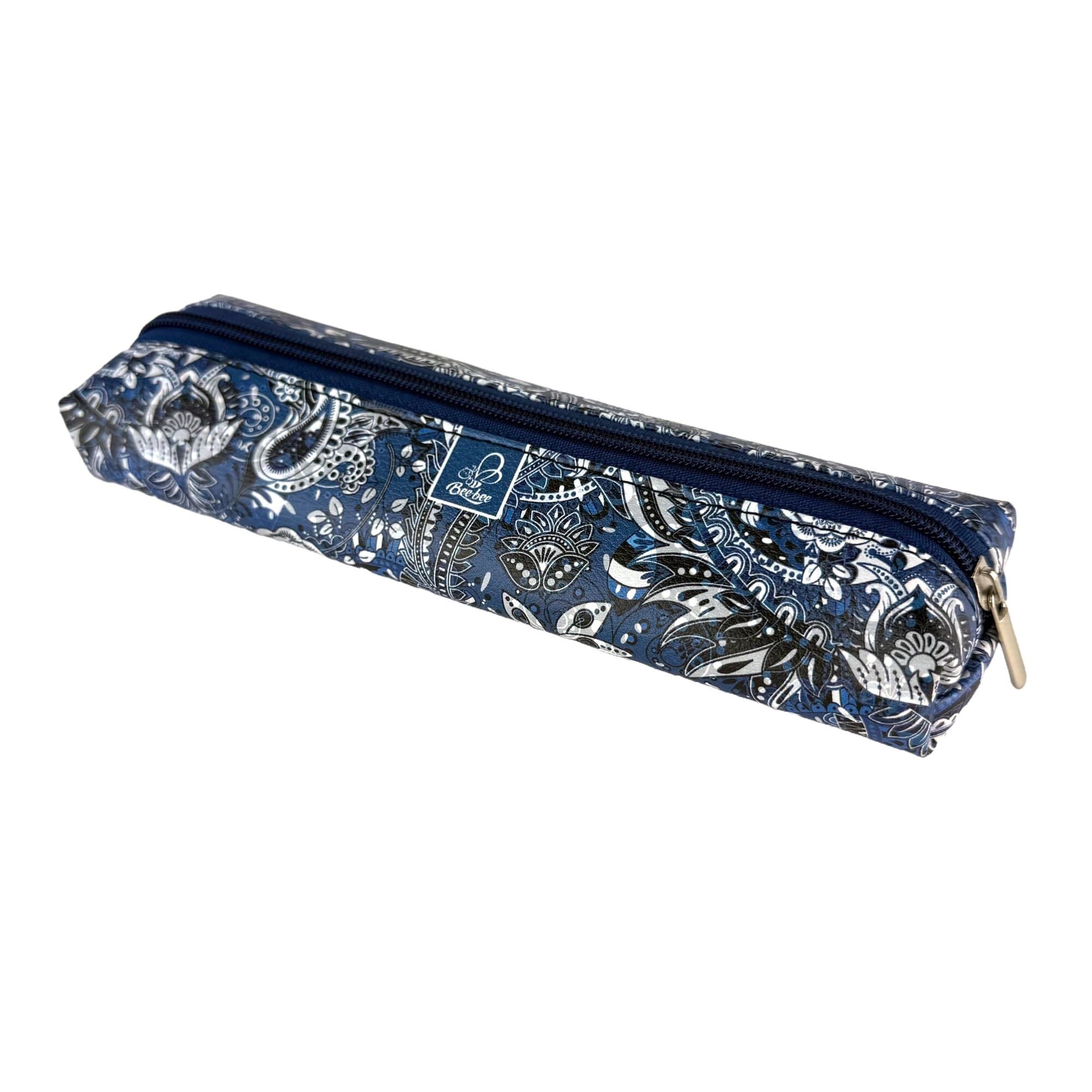 Piórnik szkolny młodzieżowy student jamnik Ornament Blue