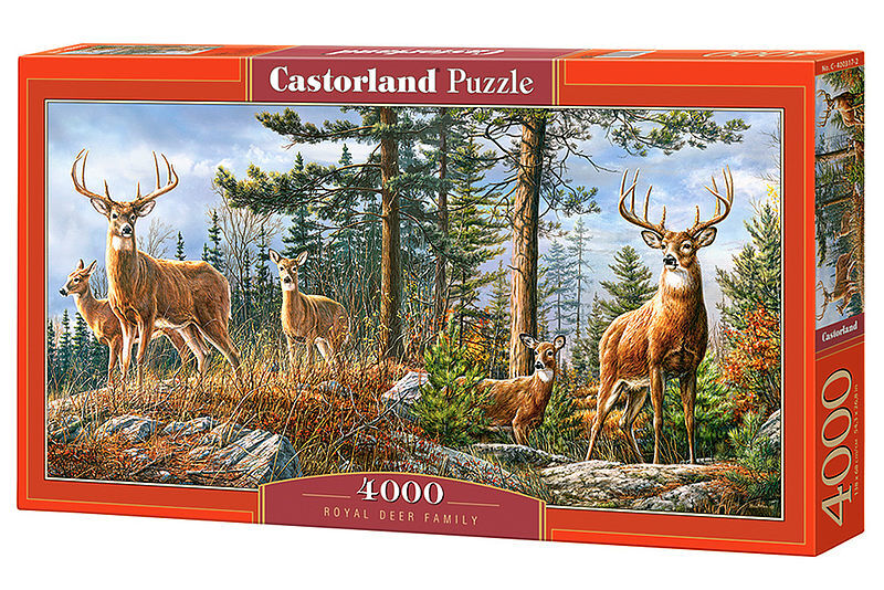 Puzzle 4000 królewska rodzina jeleni c-400317-2