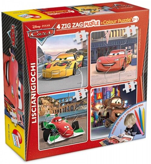 Puzzle Auta Zig Zag 4 + mazaki