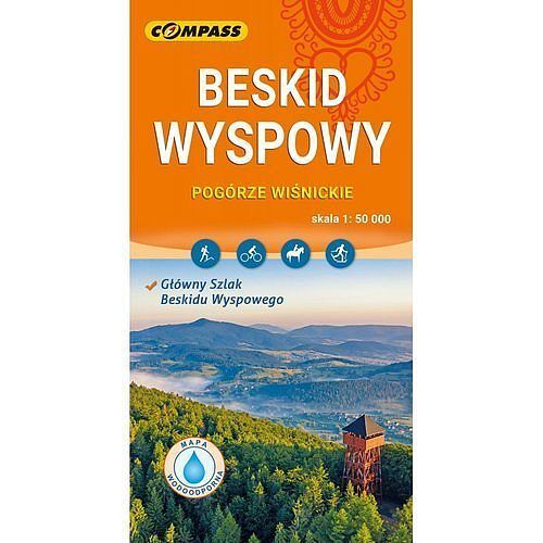 Beskid Wyspowy. Mapa turystyczna w skali 1:50 000 (wersja wodoodporna)