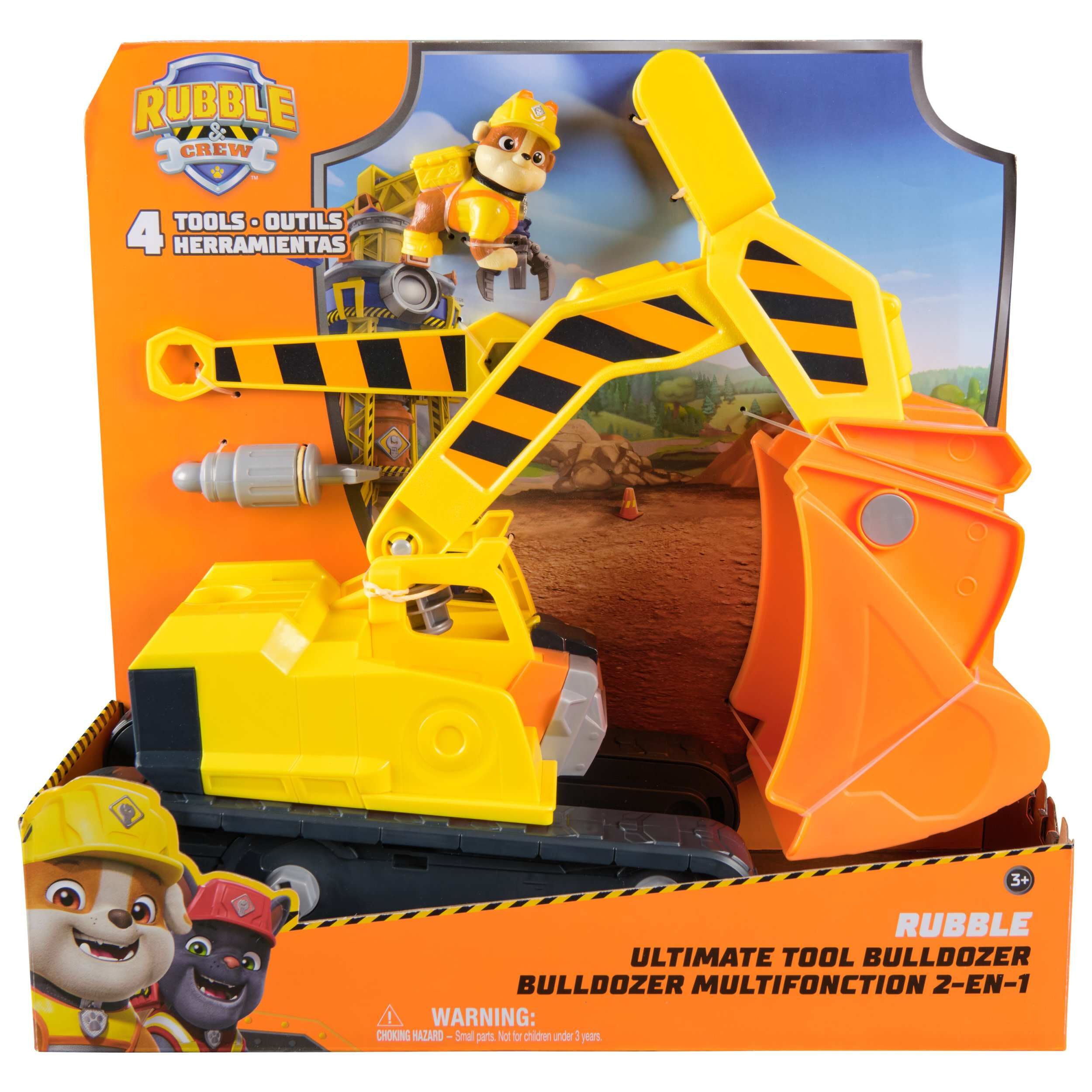 Pojazd Rubble'a Deluxe z akcesoriami Psi Patrol Rubble i jego Ekipa