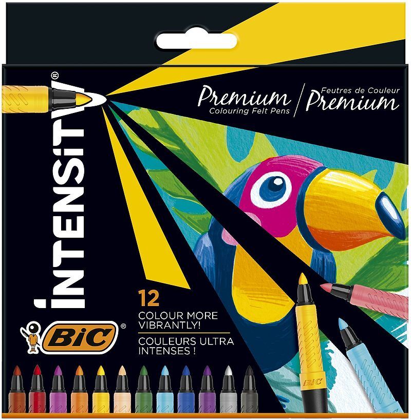 Fllamastry bic intensity premium 12 kolorów pudełko