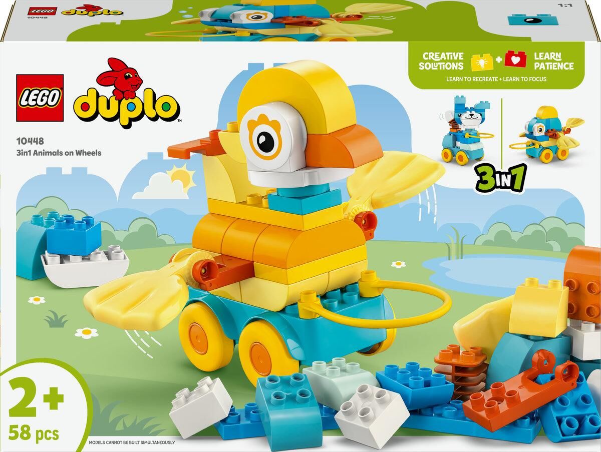 LEGO Duplo 3w1 Zwierzątka na kółkach 10448
