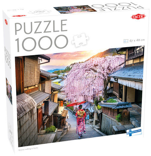 Puzzle 1000 Woman walking in Kyoto