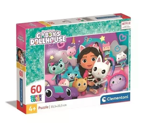 Puzzle 60 super kolor gabby's dollhouse 26202