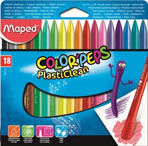 Kredki colorpeps plastikowe 18 sztuk