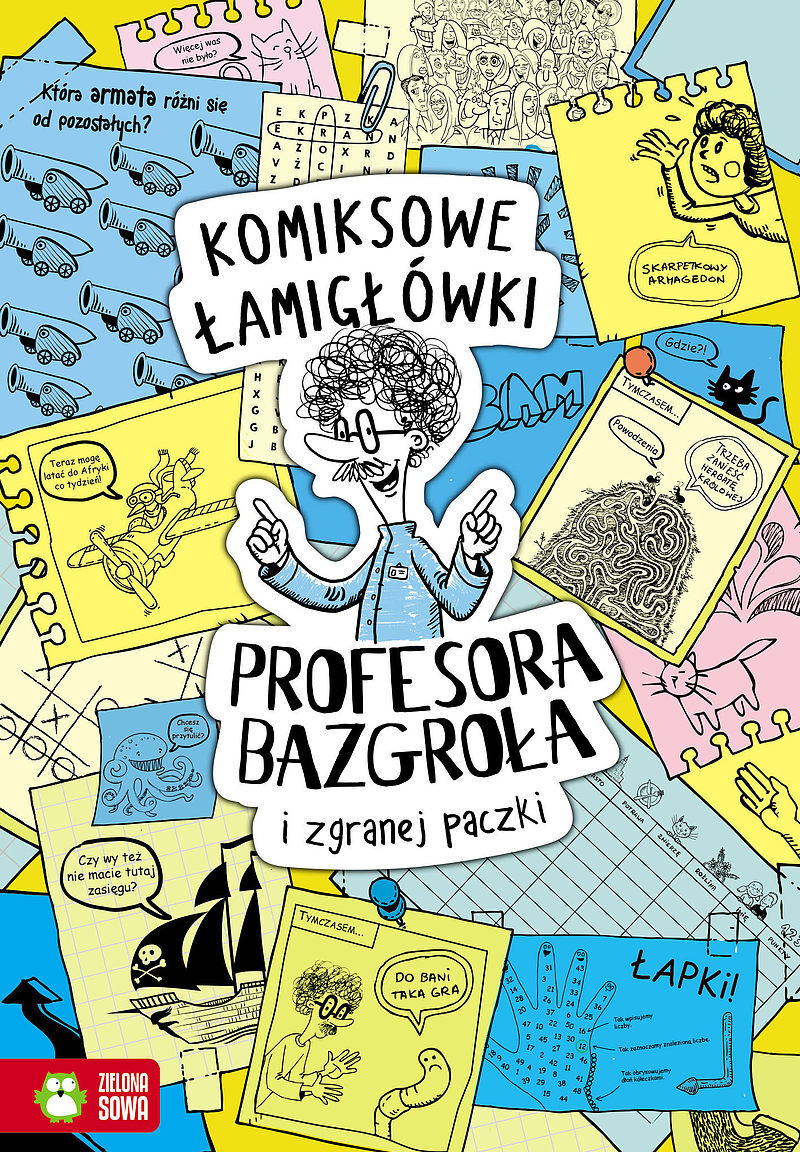 Komiksowe łamigłówki Profesora Bazgroła i niesfornej szajki