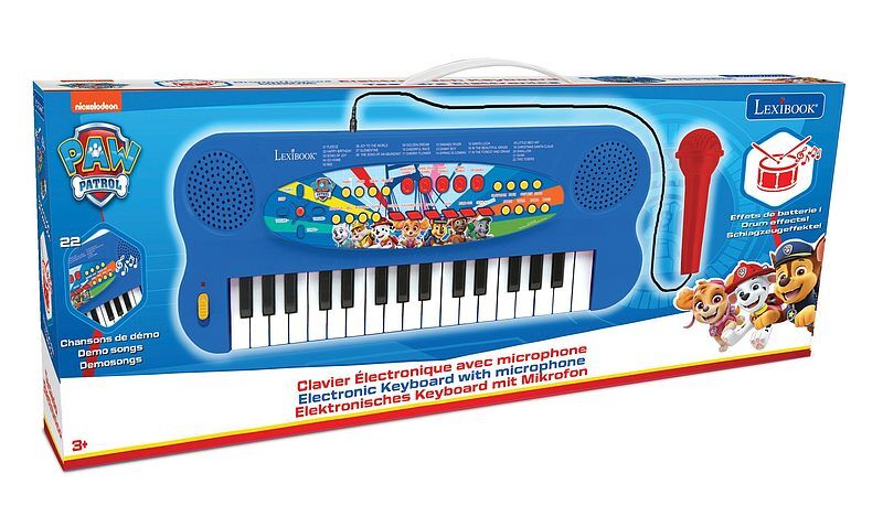 Klawiatura elektryczna psi patrol z mikrofonem 32 klawisze k703pa