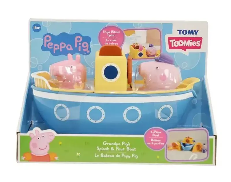 Świnka peppa zabawa na łodzi e73414