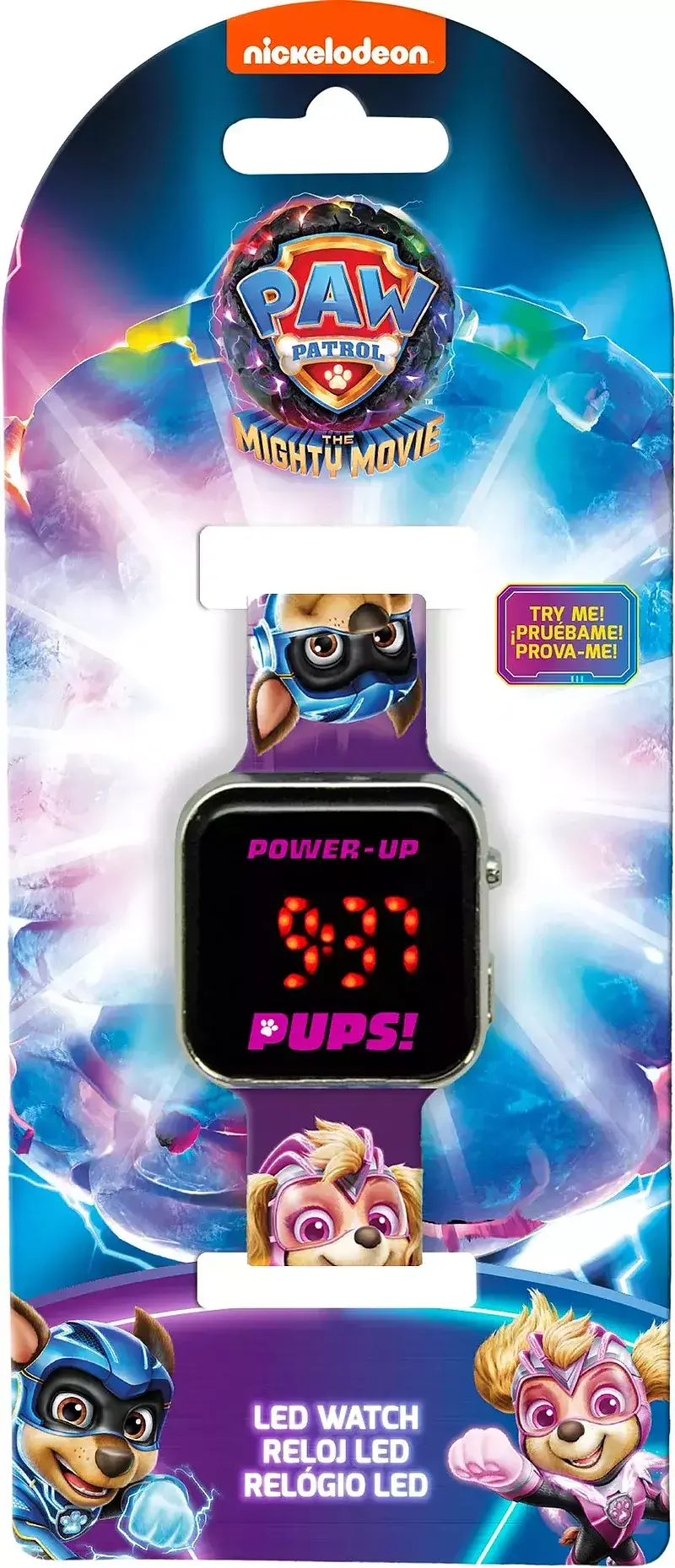 Zegarek led z kalendarzem paw patrol skye pw19945