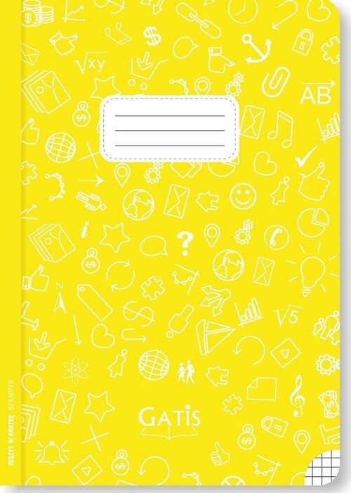Zeszyt A5 Eco Yellow w kratkę 60 kartek 10 sztuk