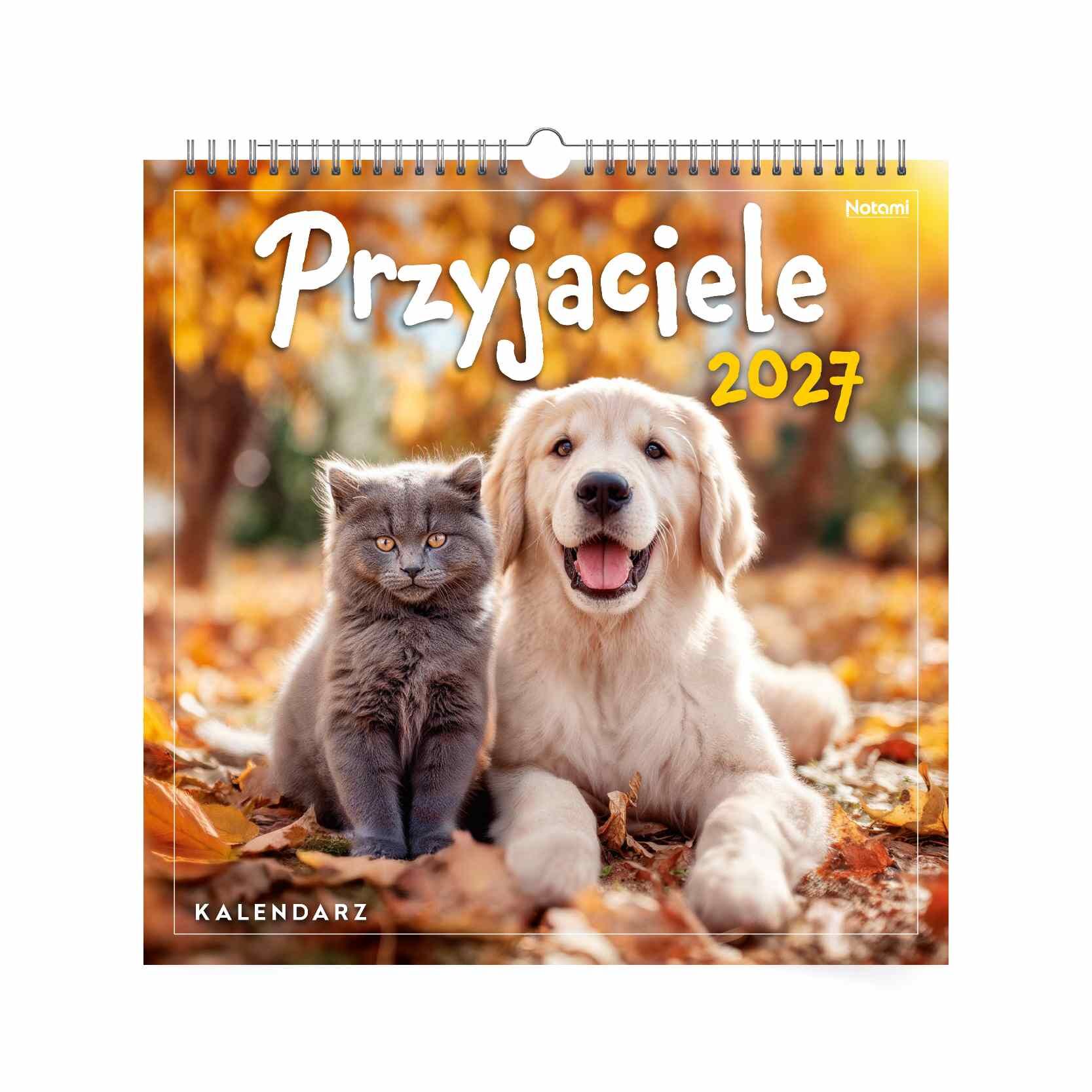 Kalendarz 2027 ścienny Przyjaciele 33x33