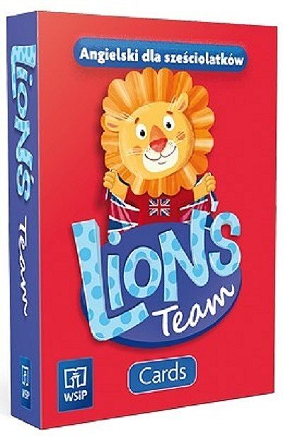 Język angielski lion's team cards dla sześciolatka