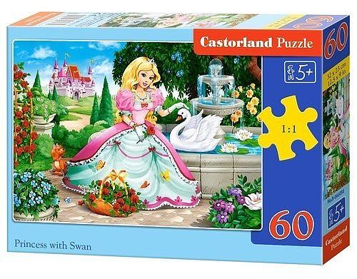 Puzzle 60 księżniczka z łabędziem