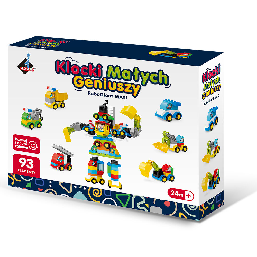Klocki małych geniuszy RoboGiant Maxi 93 elementów