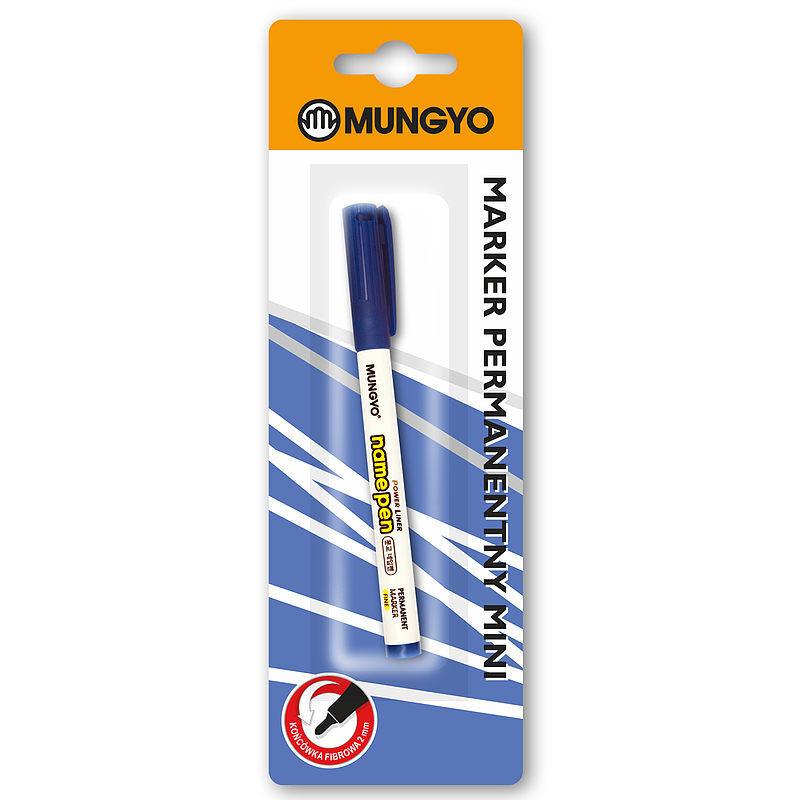 Marker permanentny mungyo mini niebieski blister
