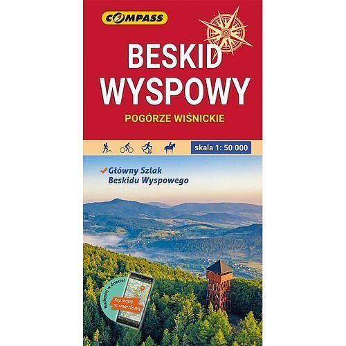 Beskid Wyspowy. Mapa turystyczna w skali 1:50 000