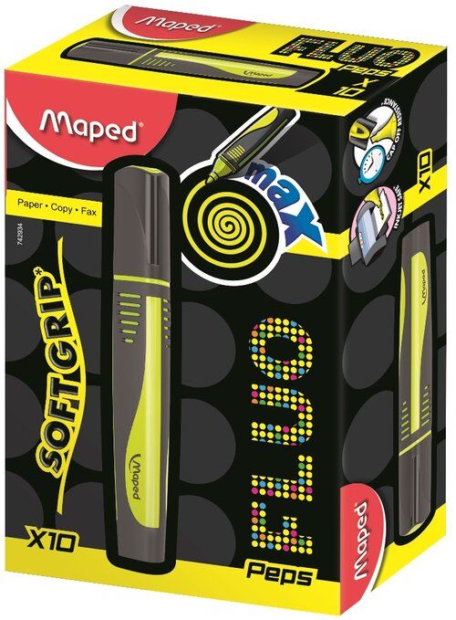 Zakreślacz Fluo Peps Max żółty 10 sztuk