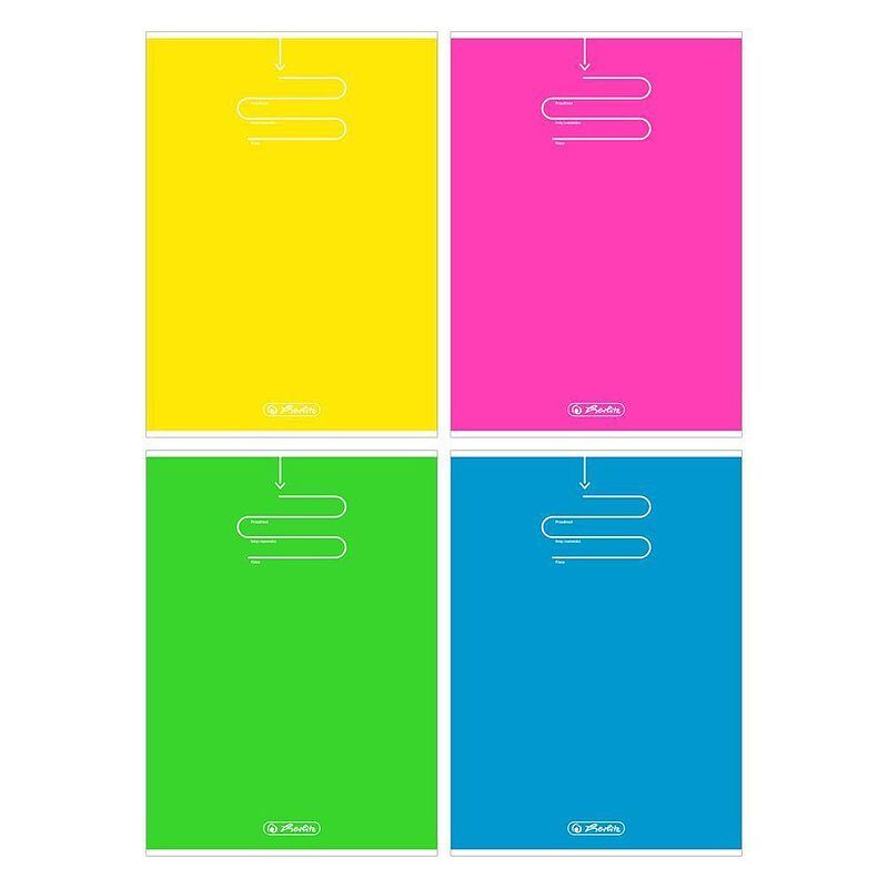 Zeszyt b5 96k kratka herlitz color blocking pakiet 5 sztuk