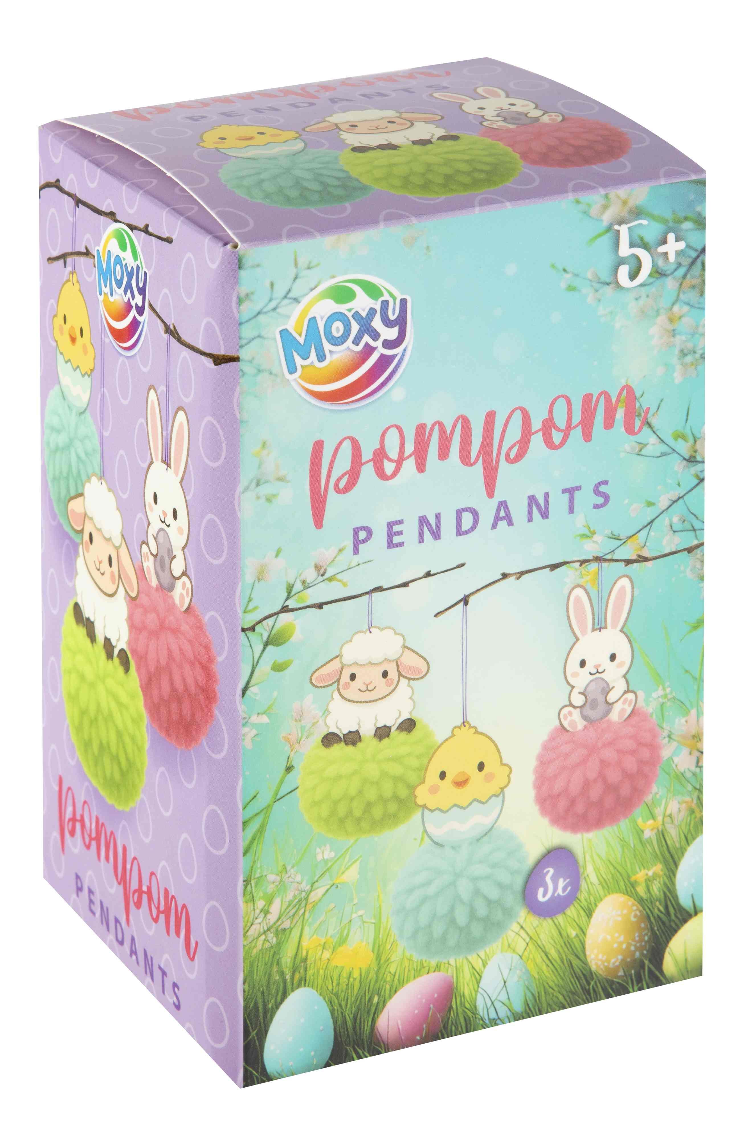 Wielkanocne zawieszki z pomponami