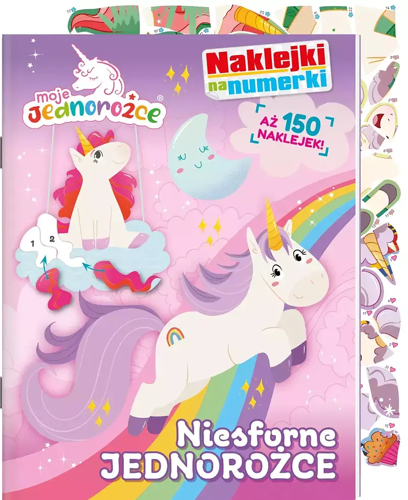 Moje Jednorożce. Naklejki na numerki cz. 2 Niesforne jednorożce