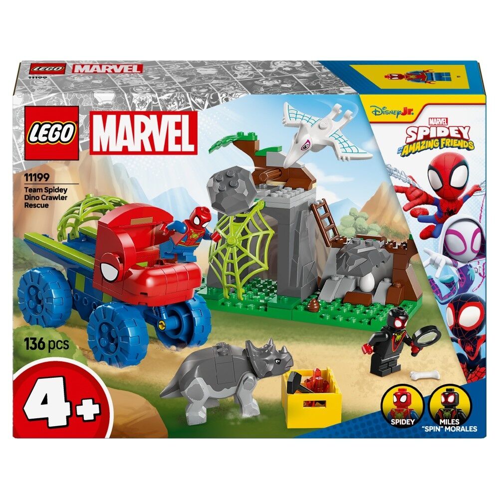 LEGO Misja ratunkowa zespołu Spidey’ego w dinoterenówce 11199