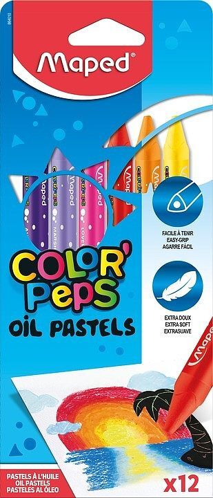 Kredki Colorpeps pastele olejne 12 sztuk