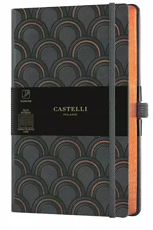Notatnik castelli art deco copper 13x21 linia