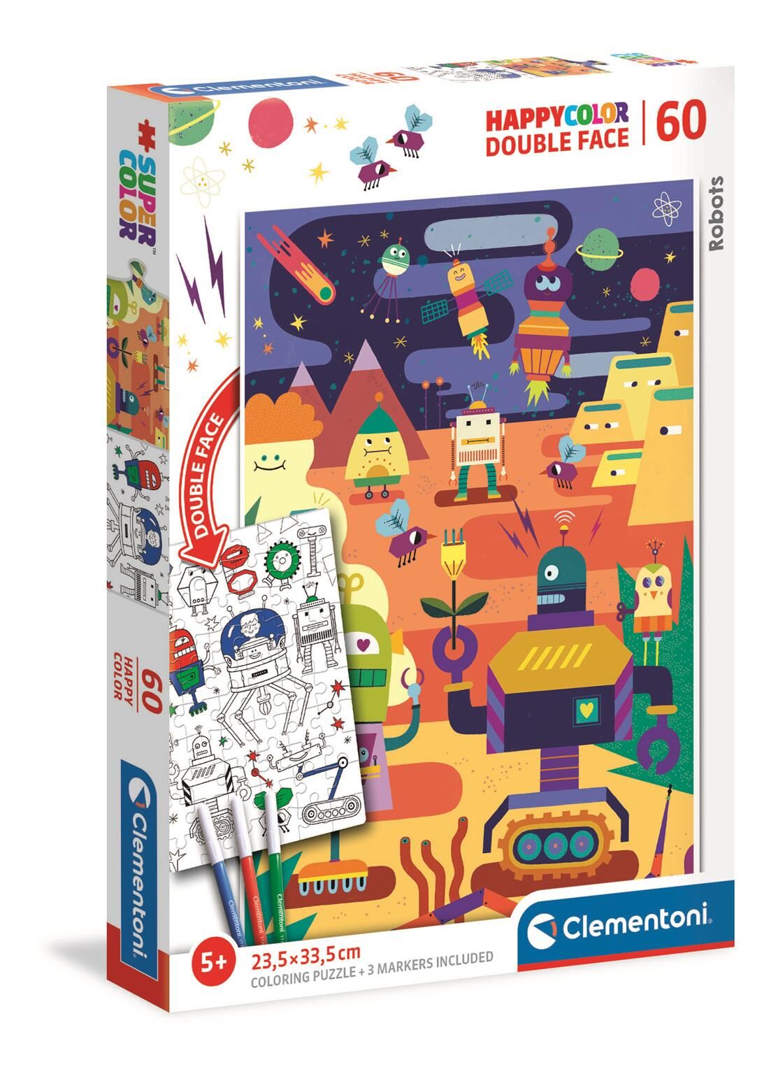 Puzzle 60 happy color Robot 26061