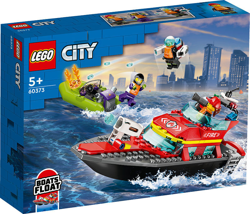 Lego city łódź strażacka 60373