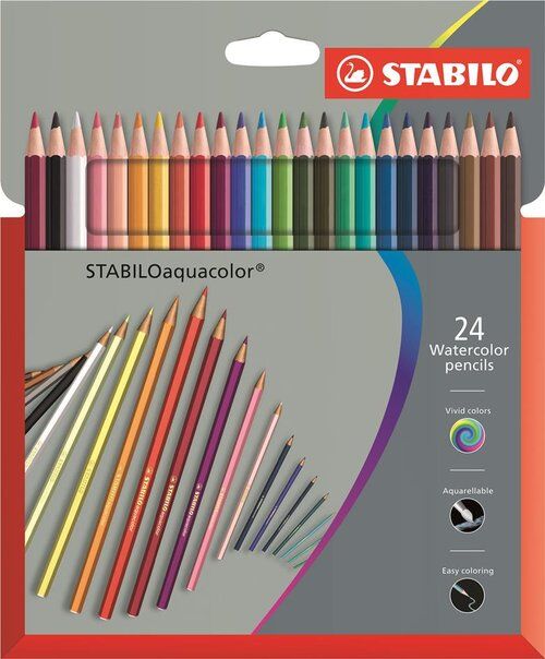 Kredki Aquacolor 24 kolory