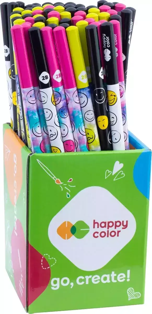 Ołówek trójkątny smile happy color paczka 72 szt