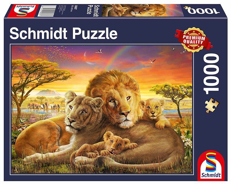 Puzzle 1000 pq lwia rodzina 111091