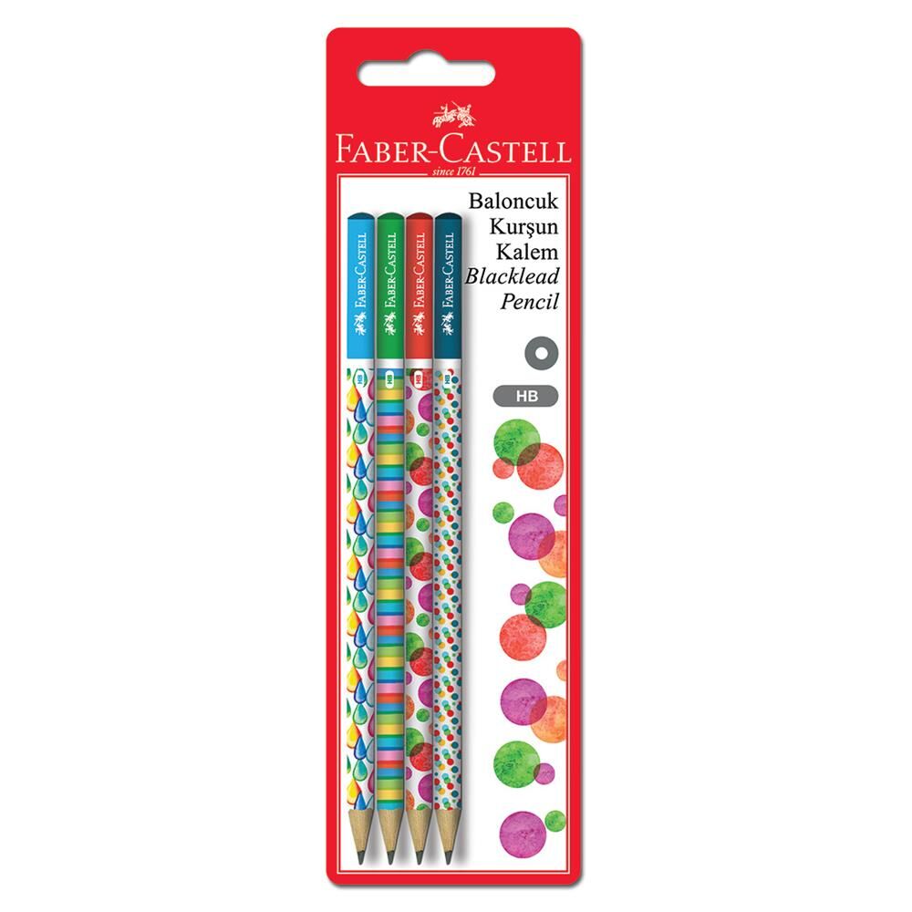 Ołówek Faber-Castell Bubble 4 sztuki blister