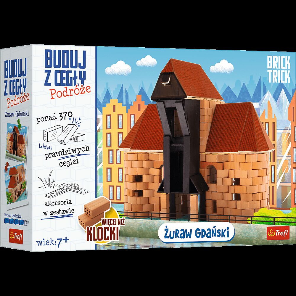 Brick Trick Buduj z cegły Podróże Żuraw XL 61385