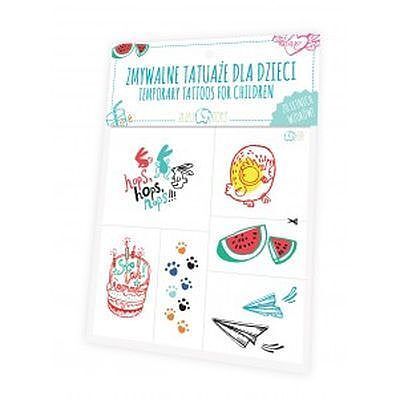 Zmywalne tatuaże dla dzieci letnie wzory
