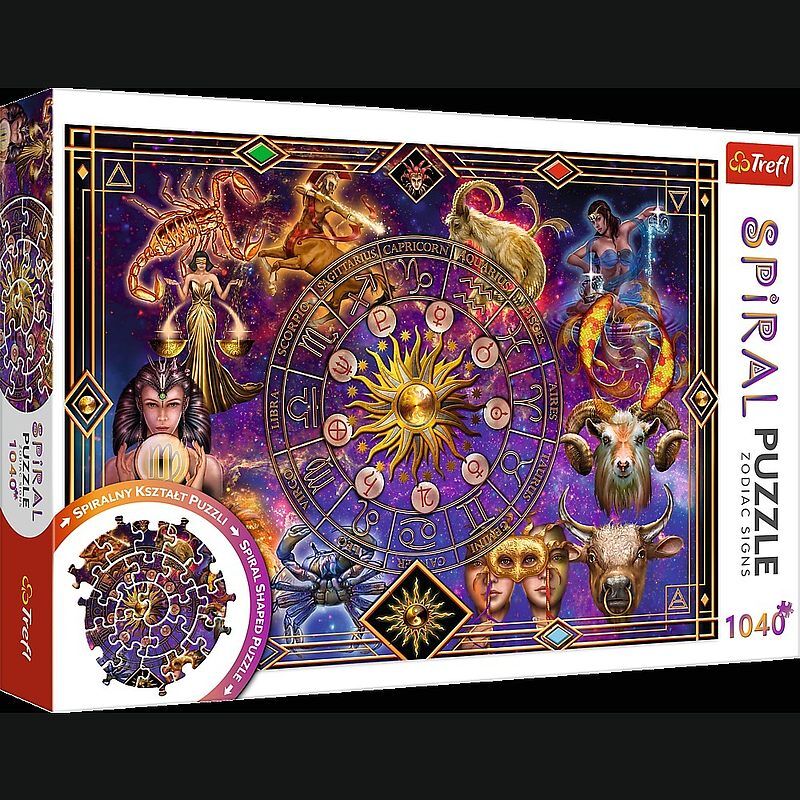 Puzzle 1040 Spiral Puzzle Znaki zodiaku