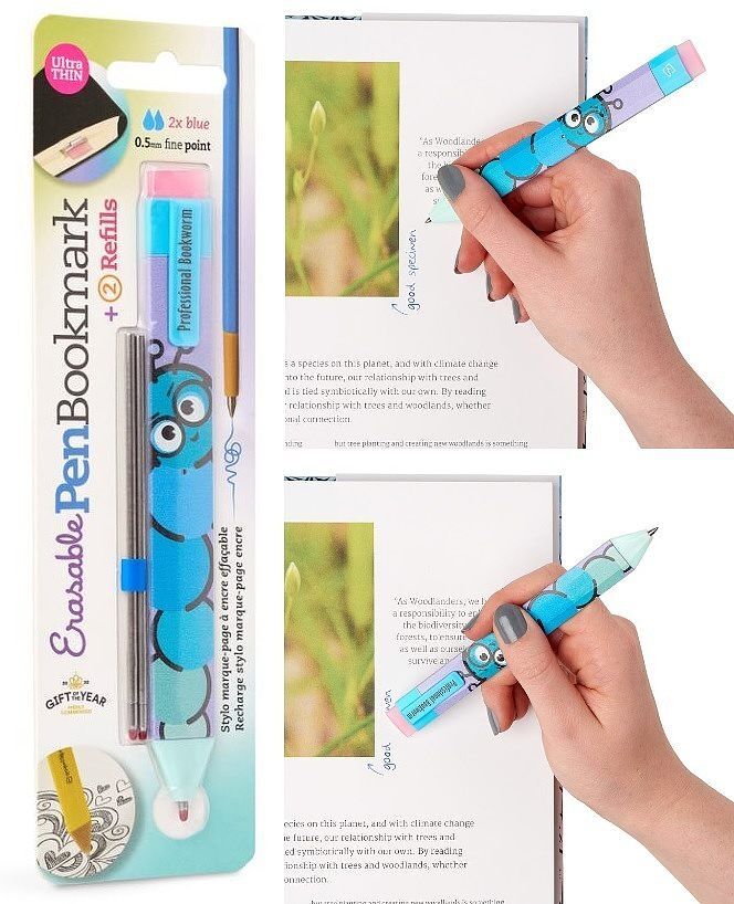Zakładka długopis + wkłady robak pen boomkark