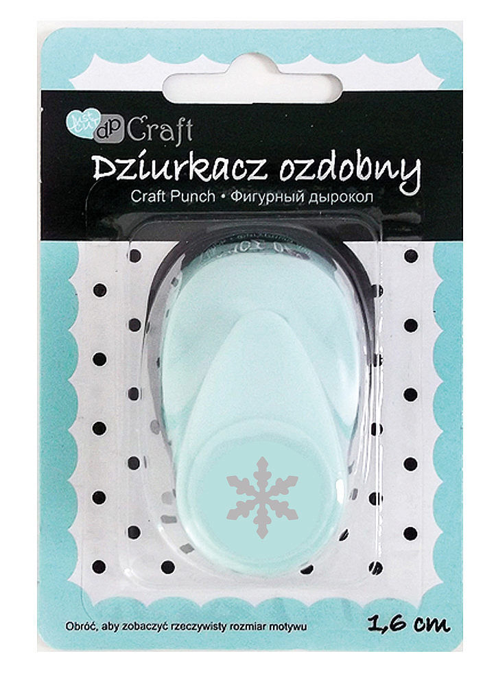 Dziurkacz ozdobny śnieżynka 1,6cm