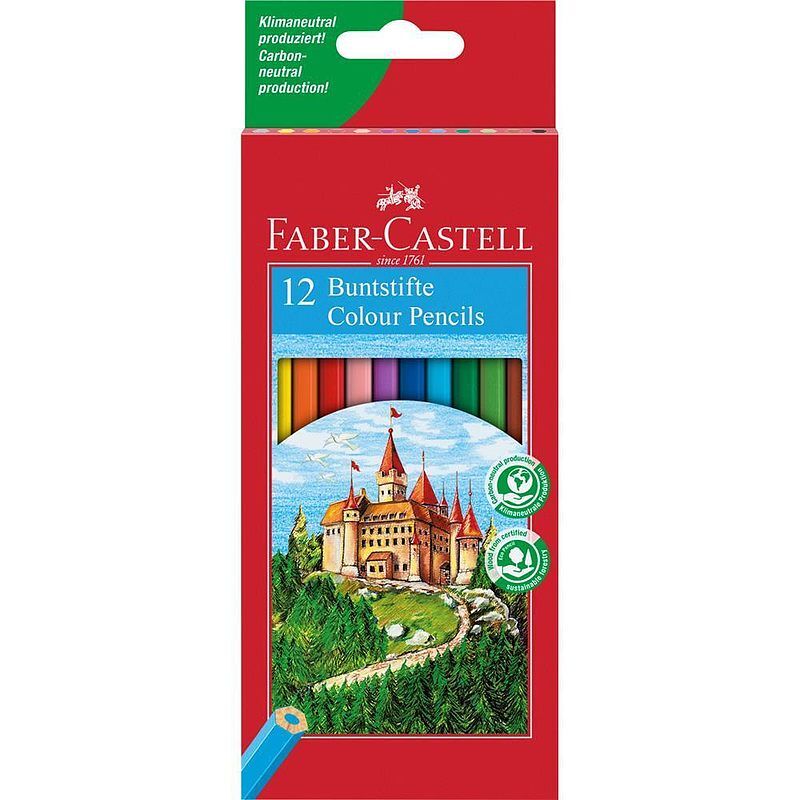 Kredki ołówkowe faber-castell zamek 12 kolorów