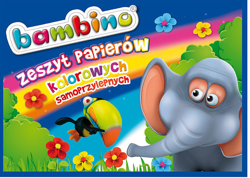 Zeszyt papierów kolorowych samoprzylepnych format b4 8 kartek 33075
