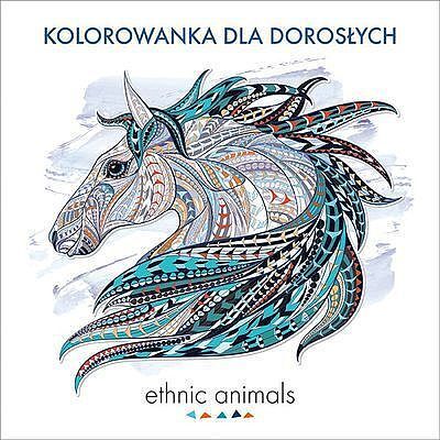 Ethnic animals kolorowanka dla dorosłych