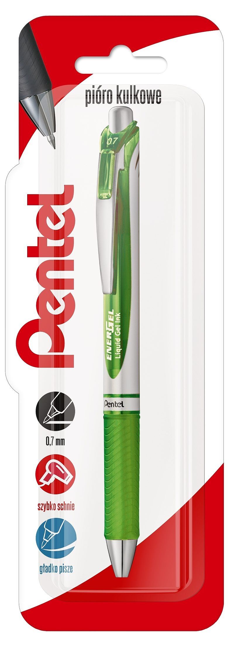 Pióro kulkowe 0,7 mm energel bl77 seledynowy 1 szt