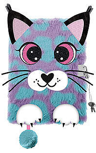 Pamiętnik z kłódką 3D włochacz MY LITTLE FRIEND LYNX A5, 96 kartek