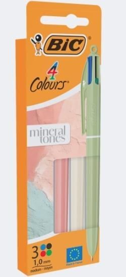 Długopis BIC 4 Colours Mineral Tones 3szt.mix kolorów