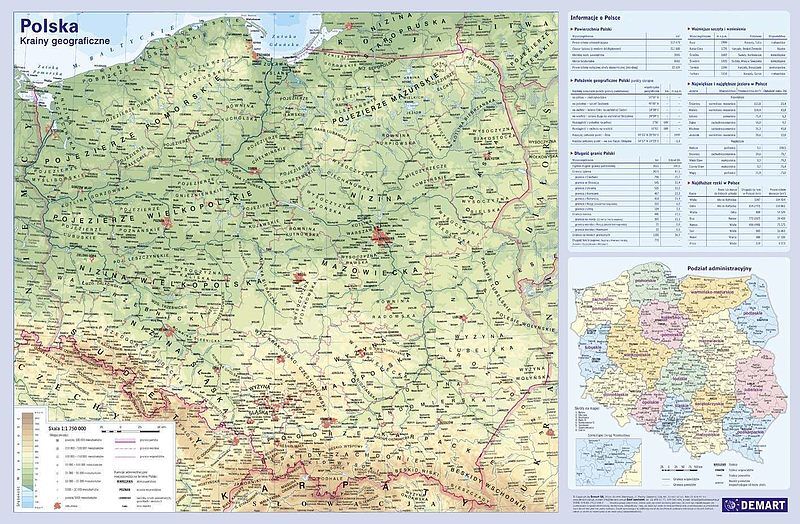 Podkładka mapa polski