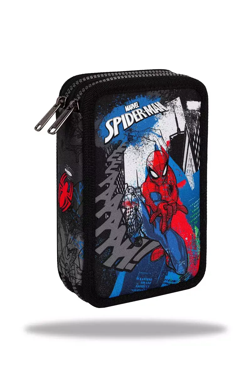 Piórnik 2-komorowy z wyposażeniem coolpack disney core jumper 2 spiderman