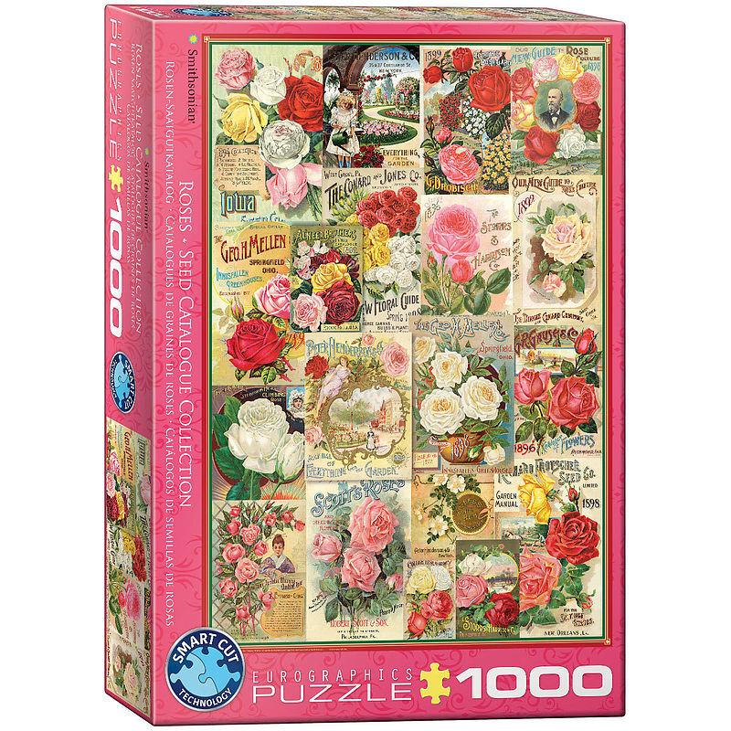 Puzzle 1000 rose seed catalog covers 6000-0810
