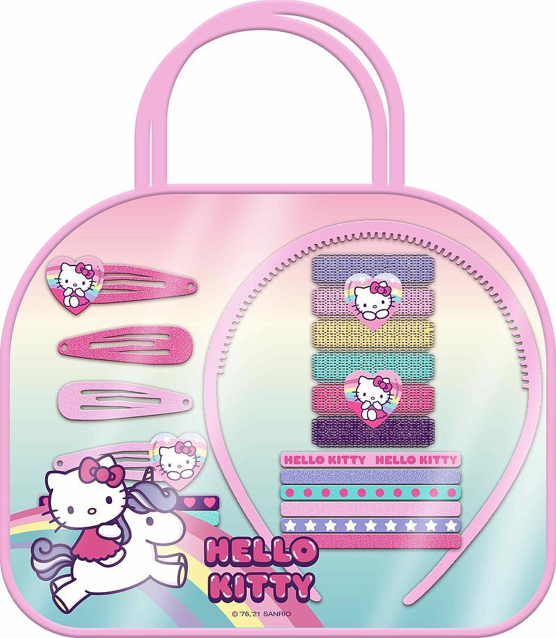 Zestaw akcesoriów do włosów hello kitty 20 elementów hk50108
