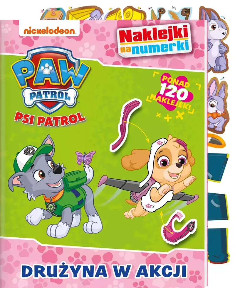 Psi Patrol. Naklejki na numerki. Drużyna w akcji